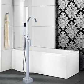 Bathtub Tap - Contemporary - Floor Standing - Brass (Chrome)