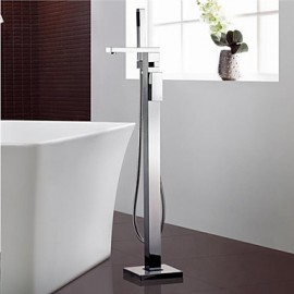 Bathtub Tap - Contemporary - Floor Standing - Brass (Chrome)