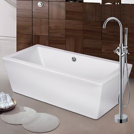 Bathtub Tap - Contemporary - Floor Standing - Brass (Chrome)