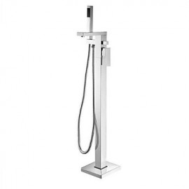 Floor Standing Bathroom Bathtub Tap Bars Chrome Shower Floor Tap Mixer