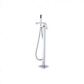 Bathtub Tap / Shower Tap Contemporary Floor Standing / Handshower Included Brass Chrome