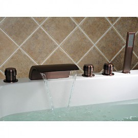 Bathtub Tap - Antique - Waterfall / Sidespray / Handshower Included - Brass (Oil-rubbed Bronze)