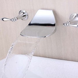 Bathtub Tap - Contemporary - Waterfall - Brass (Chrome)