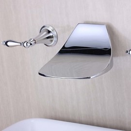 Bathtub Tap - Contemporary - Waterfall - Brass (Chrome)