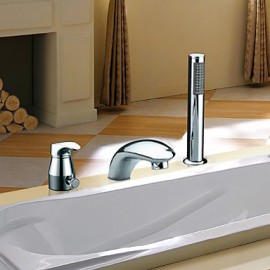 Bathtub Tap - Contemporary - Sidespray - Stainless Steel (Chrome)