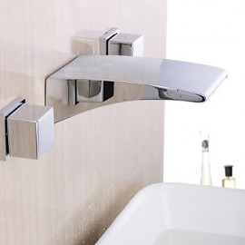 Bathtub Tap - Contemporary - Waterfall - Brass (Chrome)