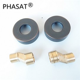 Traditional Bronze Finish 2 Handles Bathtub Tap with Hand Shower