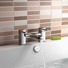 British System Bathroom Taps - Chrome Bath Filler Mixer Tap