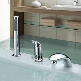 Bathtub Tap - Contemporary - Sidespray - Stainless Steel (Chrome)