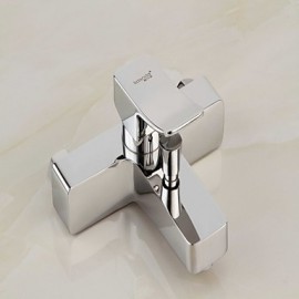Tub Tap Contemporary Chrome Finish with Handshower