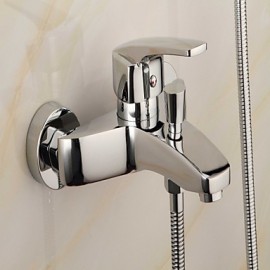 Tub Tap Contemporary Chrome Finish with Handshower