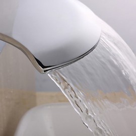Bathtub Tap - Contemporary - Waterfall - Brass (Chrome)