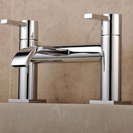 Bathtub Tap - Contemporary - Waterfall - Brass (Chrome)