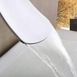 Bathtub Tap - Contemporary - Waterfall - Brass (Chrome)