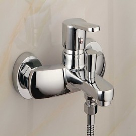 Tub Tap Contemporary Chrome Finish with Handshower
