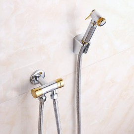 High Quality Brass Chrome Multi Function Sprayer Gun Bathroom Bidet Tap Set
