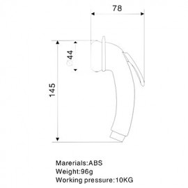 Hand Held Bidet Spray Silver Without Supply Hose And Shower Holder
