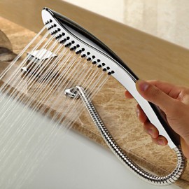 Bathtub Tap - Contemporary - Waterfall / Sidespray / Handshower Included - Brass (Chrome)