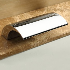 Bathtub Tap - Contemporary - Waterfall / Sidespray / Handshower Included - Brass (Chrome)