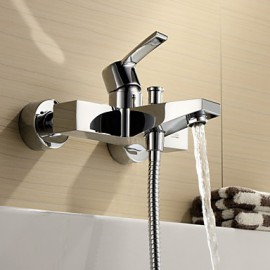 Tub Tap Centerset / Wall Mount with Chrome Single Handle Two Holes
