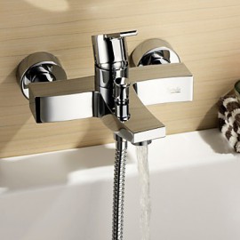 Tub Tap Centerset / Wall Mount with Chrome Single Handle Two Holes
