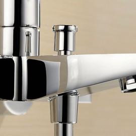 Tub Tap Centerset / Wall Mount with Chrome Single Handle Two Holes
