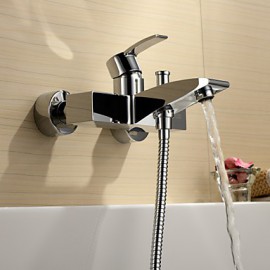 Tub Tap Centerset / Wall Mount with Chrome Single Handle Two Holes