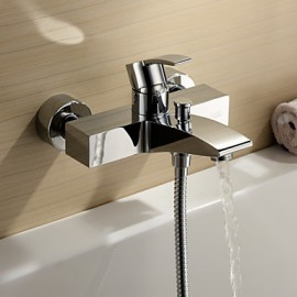 Tub Tap Centerset / Wall Mount with Chrome Single Handle Two Holes