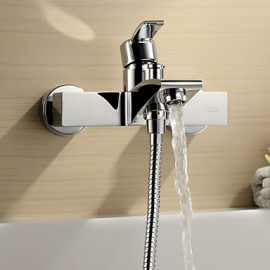 Tub Tap Centerset / Wall Mount with Chrome Single Handle Two Holes