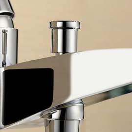 Tub Tap Centerset / Wall Mount with Chrome Single Handle Two Holes