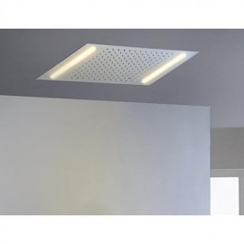 Stainless Steel 304 110V~220V Alternating Current Bathroom Rainfall Shower Head With Energy Saving LED Lamps