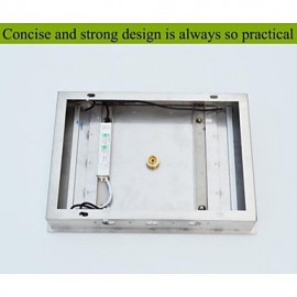 Stainless Steel 304 110V~220V Alternating Current Bathroom Rainfall Shower Head With Energy Saving LED Lamps