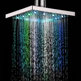 7 Colors Changing LED Contemporary Shower Faucet Head of 8 inch