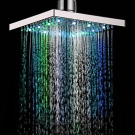 7 Colors Changing LED Contemporary Shower Faucet Head of 8 inch