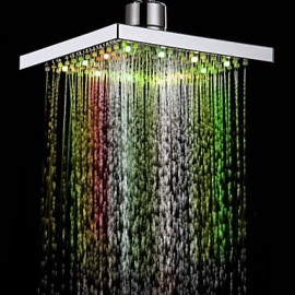 7 Colors Changing LED Contemporary Shower Faucet Head of 8 inch