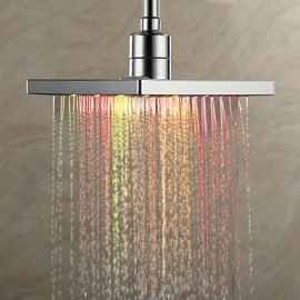 7 Colors Changing LED Contemporary Shower Faucet Head of 8 inch