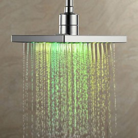 7 Colors Changing LED Contemporary Shower Faucet Head of 8 inch
