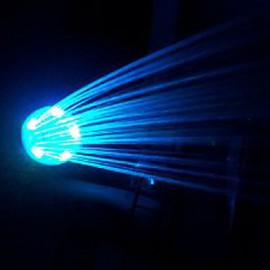 Chrome Finish Contemporary Thermochromic LED Showerhead