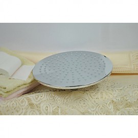 Modern Bathroom 10 Inch Round Brass LED Rain Shower Head Chrome