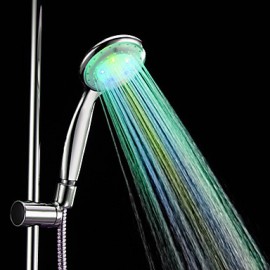 Color Changing LED Chrome Finish Hand Shower - without Shower Holder