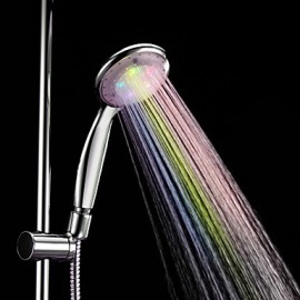 Color Changing LED Chrome Finish Hand Shower - without Shower Holder