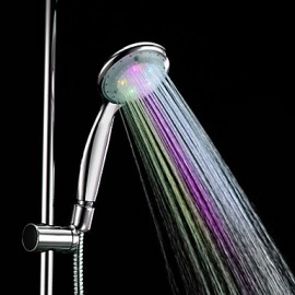 Color Changing LED Chrome Finish Hand Shower - without Shower Holder