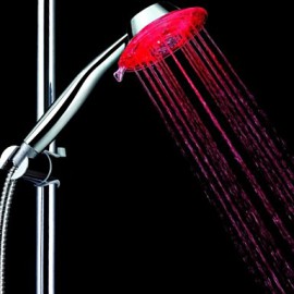 Temperature Control Led Shower Head Waterfall Handheld Douche with 2 Adjustable Mode