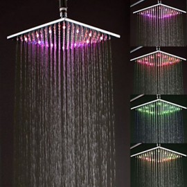 Colorful Color light Shower Nozzle Top Spray Shower Nozzle(10 Inch)