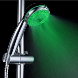 3 Running Mode Multi-function Color Changing LED Shower Head Rain Shower