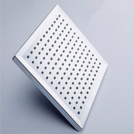 Monochrome LED Shower Nozzle Top Spray Shower Nozzle (Green)(10 Inch)