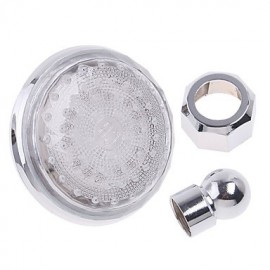 A Grade ABS Chrome Columnar Color Changing LED Shower Head Rain Shower