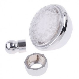 A Grade ABS Chrome Columnar Color Changing LED Shower Head Rain Shower