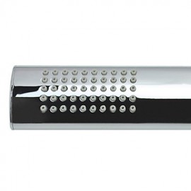 Contemporary Solid Brass Chrome Finish Round Handheld Shower Head without Hose