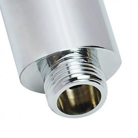 Contemporary Solid Brass Chrome Finish Round Handheld Shower Head without Hose